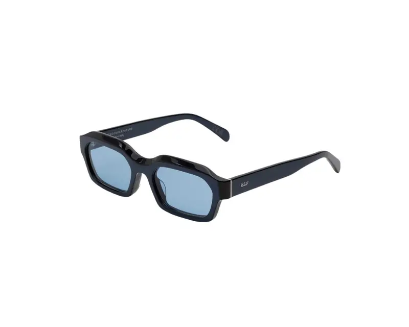 Retrosuperfuture Unisex AJS Boletus Metallic Blue Occhiali da sole Acetato Blu  Squadrata Normale