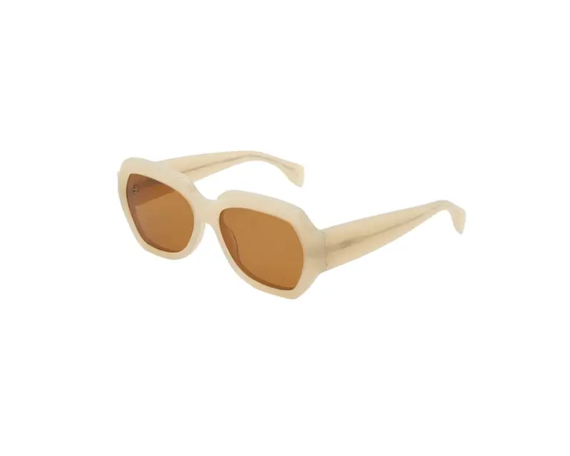 Retrosuperfuture Unisex BAZ Nala Crema Occhiali da sole Acetato Crema  Marrone Squadrata Normale
