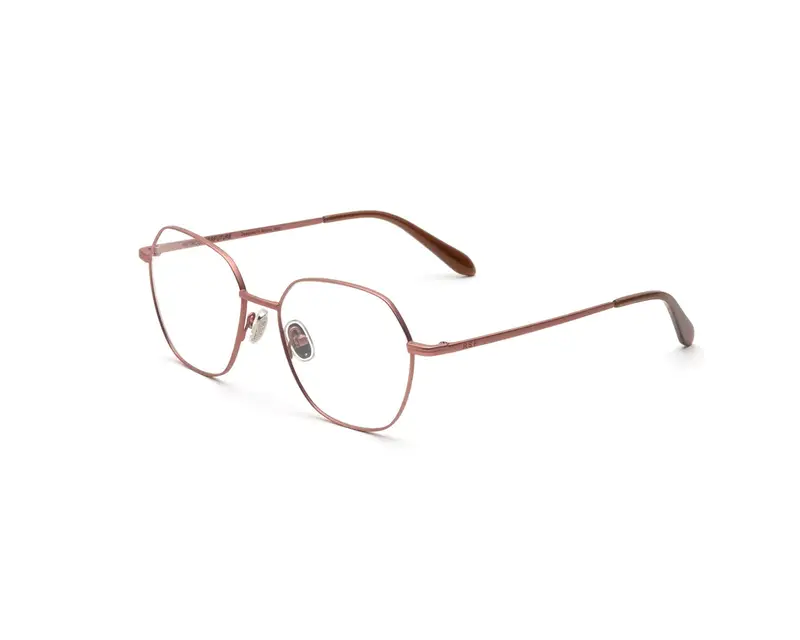 Retrosuperfuture Unisex BZN Numero 138 Dark brown Montature da vista Metallo Marrone  Geometrica