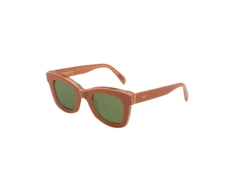 Retrosuperfuture Unisex CXY Altura Pale pink Occhiali da sole Acetato Rosa Verde Squadrata Normale