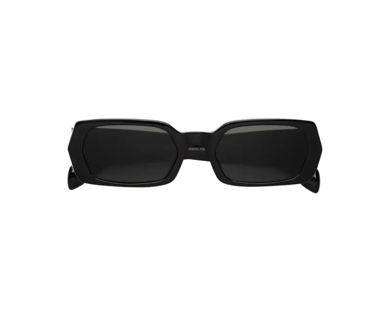 Unisex DHP L'ALTRO BLACK Occhiali da sole Acetato Nero Nero Squadrata Normale miniatura 2