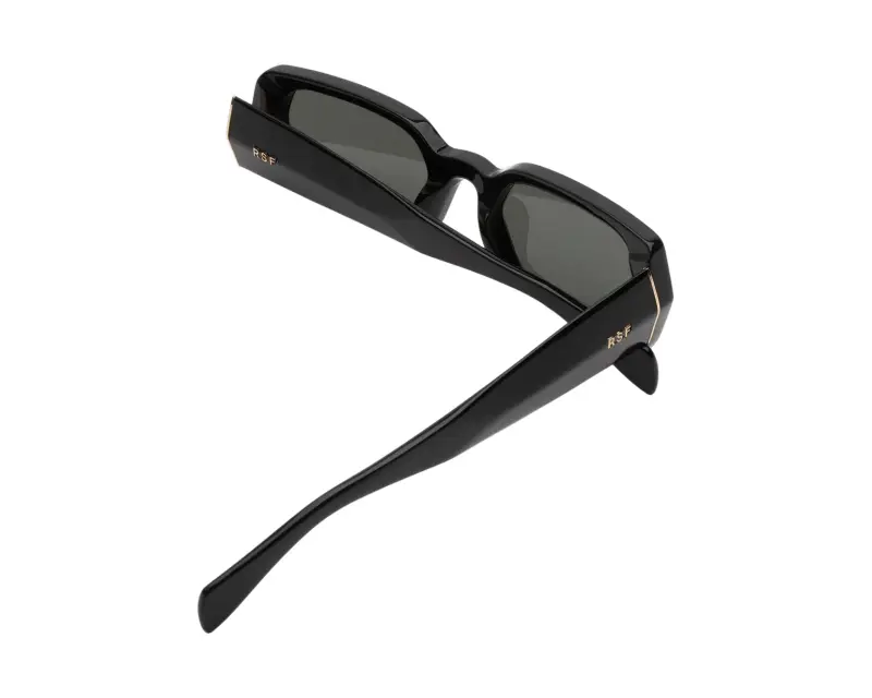 Unisex DHP L'ALTRO BLACK Occhiali da sole Acetato Nero Nero Squadrata Normale miniatura 3