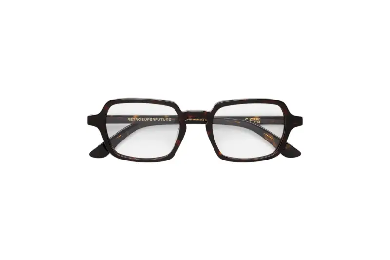 Unisex DPB NUMERO 141 HAVANA Montature da vista Acetato Havana Squadrata miniatura 2