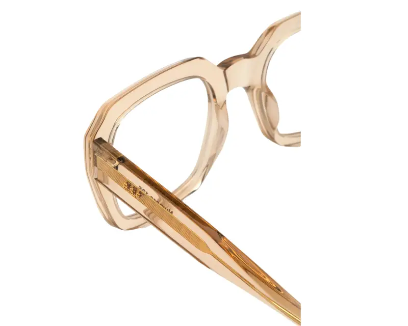 Retrosuperfuture Unisex ET4 Numero 125 Cream Montature da vista Acetato Beige Squadrata miniatura 2