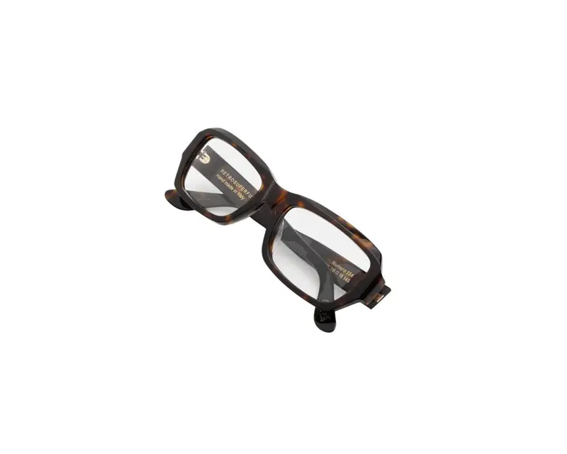 Retrosuperfuture Unisex EW7 Numero 134 3627 Montature da vista Acetato Havana Squadrata miniatura 2