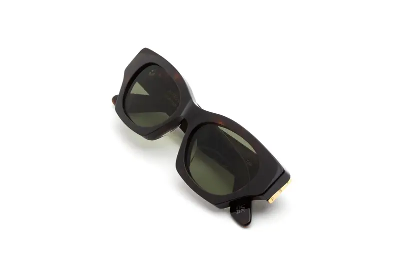 Retrosuperfuture Unisex FD0 Tono 3627 Havana Occhiali da sole Acetato Havana Verde Cat Eye Normale miniatura 2