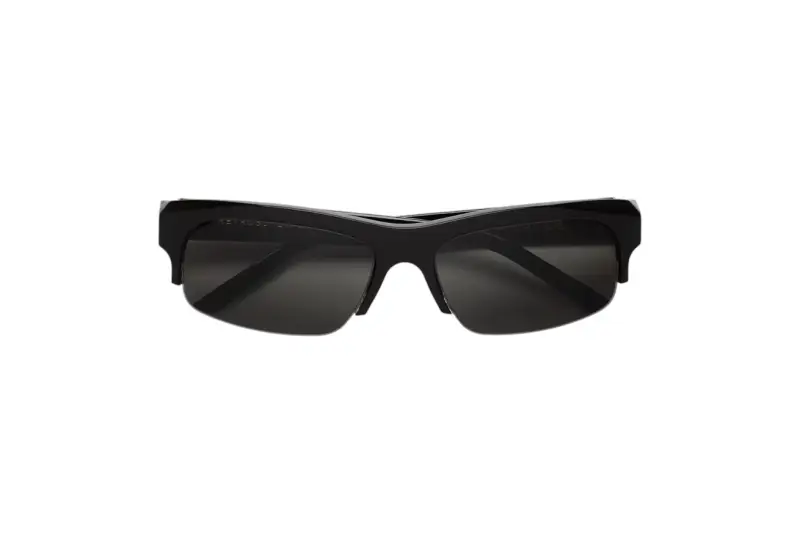 Unisex FIF SCATTO BLACK Occhiali da sole Acetato Nero Nero Geometrica Normale miniatura 2