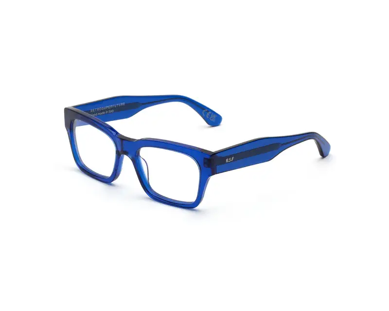 Retrosuperfuture Unisex GL7 Numero 119 Blue Montature da vista Acetato Blu  Squadrata
