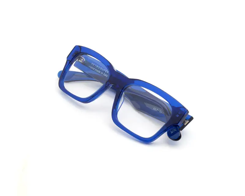 Retrosuperfuture Unisex GL7 Numero 119 Blue Montature da vista Acetato Blu Squadrata miniatura 2