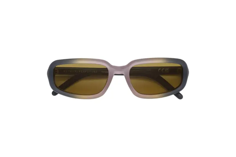 Unisex GW9 TROLL SIDE FADE Occhiali da sole Acetato Grigio Marrone Squadrata Normale miniatura 2