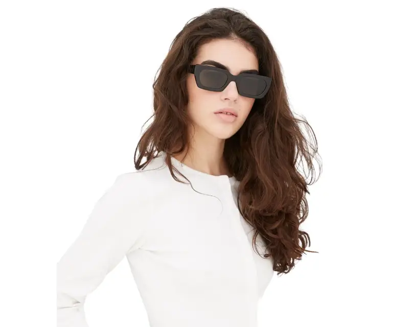 Retrosuperfuture Unisex H5N Teddy Nero Occhiali da sole Nero Nero Squadrata Normale miniatura 3