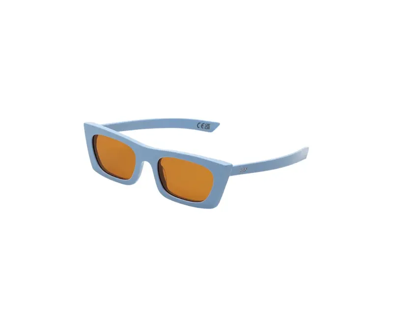 Retrosuperfuture Unisex H7C Fred 2.0 Coolcat Blue Occhiali da sole Acetato Blu Marrone Squadrata Normale