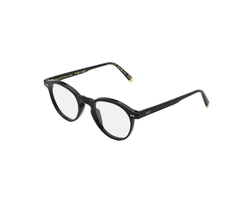 Retrosuperfuture Unisex IT4 The Warhol Optical Nero Montature da vista Acetato Nero  Rotonda