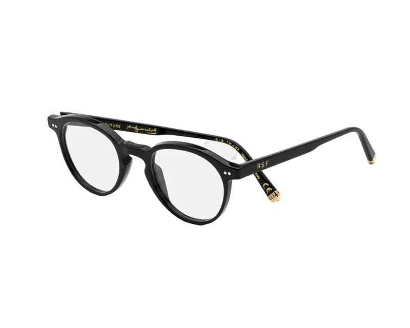 Retrosuperfuture Unisex IT4 The Warhol Optical Nero Montature da vista Acetato Nero Rotonda miniatura 2