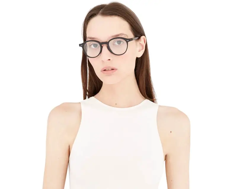 Retrosuperfuture Unisex IT4 The Warhol Optical Nero Montature da vista Acetato Nero Rotonda miniatura 3