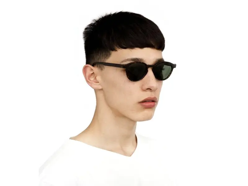 Retrosuperfuture Unisex J02 The Warhol 3627 Green Occhiali da sole Acetato Havana Verde Rotonda Normale miniatura 2