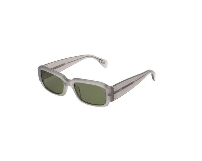 Retrosuperfuture Unisex J1A Etrusco Grigio chiaro Occhiali da sole Acetato Grigio chiaro Verde Squadrata Normale