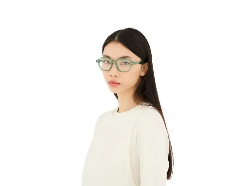 Retrosuperfuture Unisex JZ4 Numero 130 Salvia Montature da vista Acetato Verde miniatura 3
