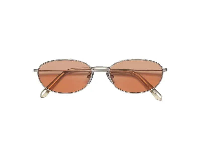 Unisex L6D UOVO NEBBIA ROSA Occhiali da sole Metallo Canna di fucile Rosa Geometrica Normale miniatura 2