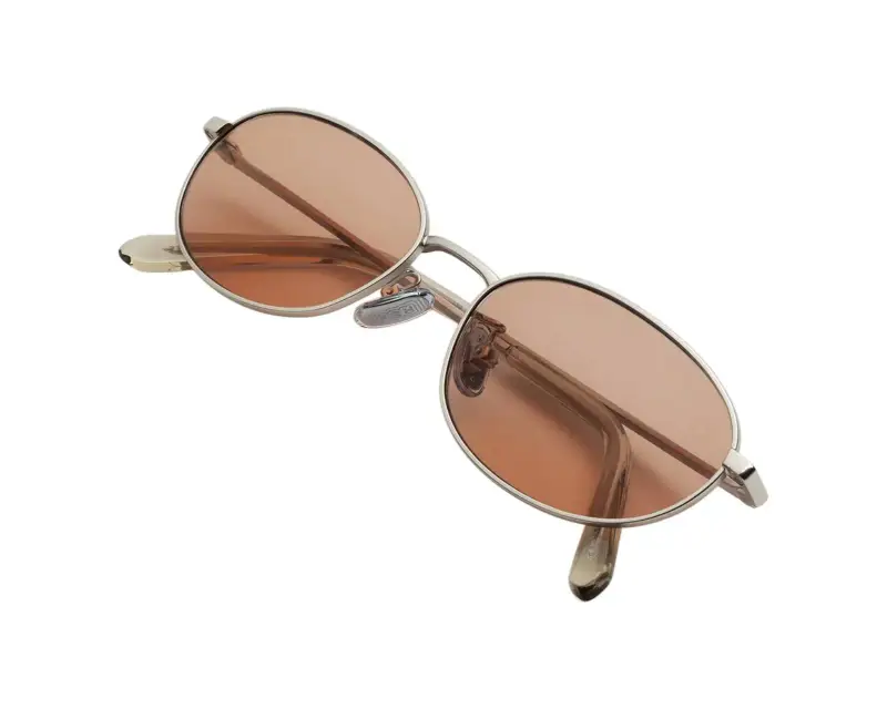 Unisex L6D UOVO NEBBIA ROSA Occhiali da sole Metallo Canna di fucile Rosa Geometrica Normale miniatura 3