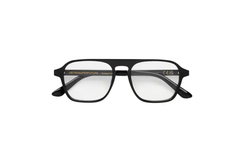 Unisex LBK NUMERO 142 NERO Montature da vista Acetato Nero Squadrata miniatura 2