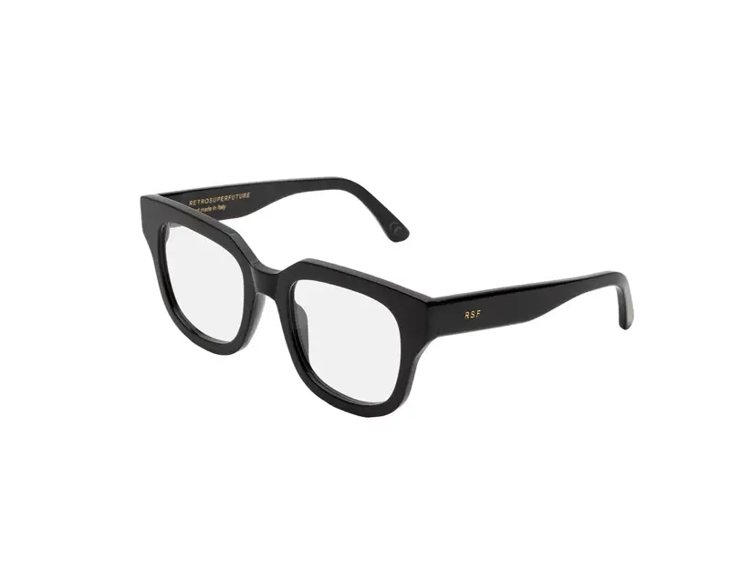 Retrosuperfuture Unisex LRP Sabato optical Nero Montature da vista Acetato Nero  Squadrata Normale