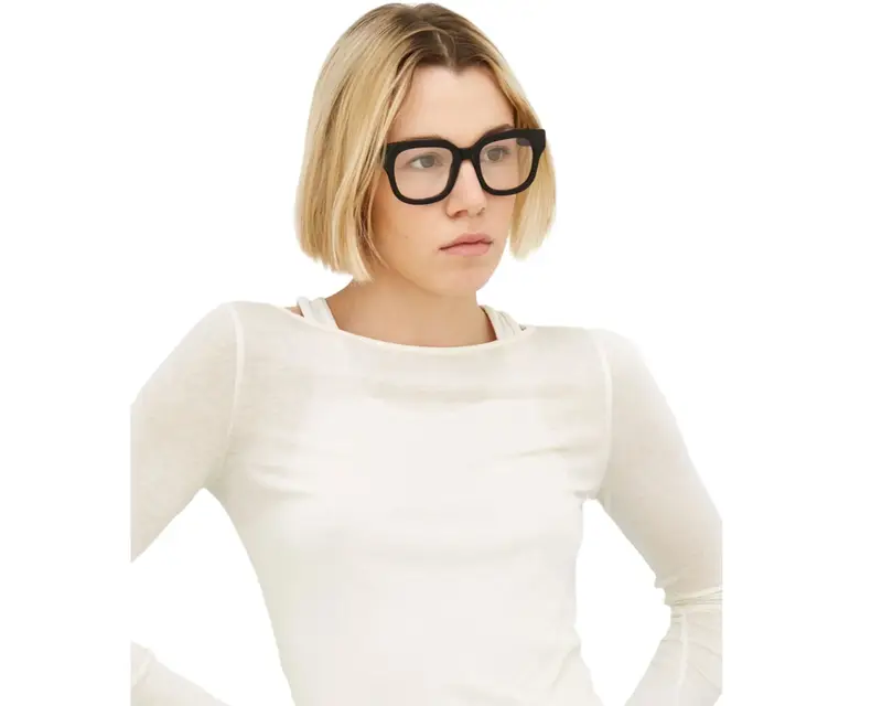 Retrosuperfuture Unisex LRP Sabato optical Nero Montature da vista Acetato Nero Squadrata Normale miniatura 3