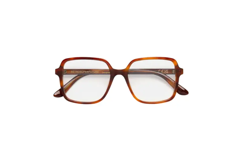 Unisex N8H NUMERO 149 TABACCO Montature da vista Acetato Havana Squadrata miniatura 2