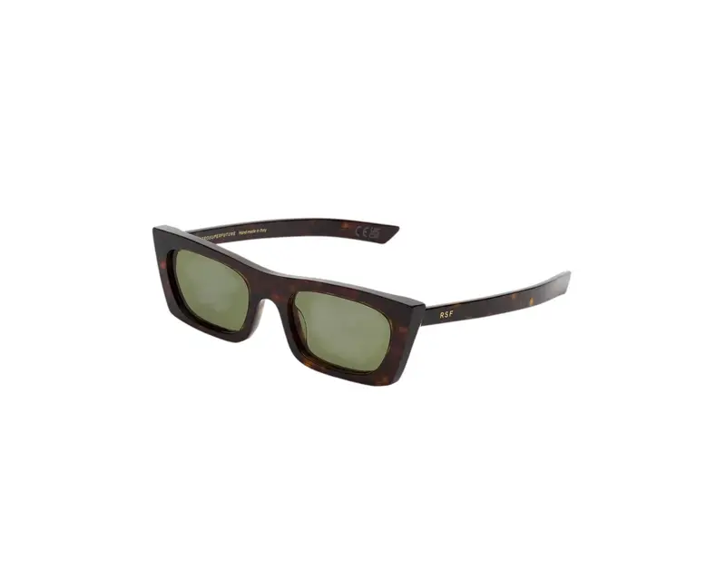 Retrosuperfuture Unisex NC2 Fred 2.0 3627 Occhiali da sole  Havana Verde Squadrata Normale