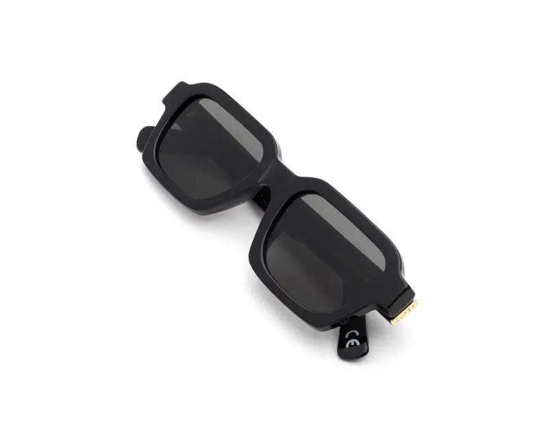 Retrosuperfuture Unisex NJS Caro Black Occhiali da sole Acetato Nero Nero Squadrata Normale miniatura 2