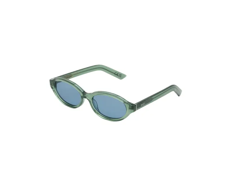 Retrosuperfuture Unisex OS4 Parola Sage Occhiali da sole Acetato Verde Azzurro Geometrica Normale