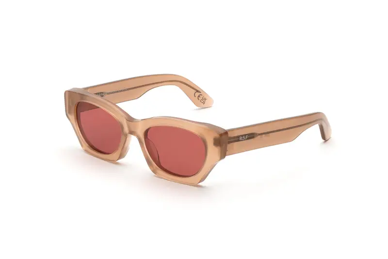 Retrosuperfuture Unisex OV0 Tono Light brown Occhiali da sole Acetato Marrone Bordeaux Cat Eye Normale