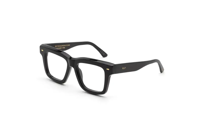 Retrosuperfuture Unisex P7I Numero 116 Nero Montature da vista Acetato Nero  Squadrata