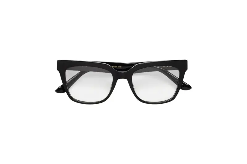 Unisex PCK NUMERO 143 NERO Montature da vista Acetato Nero Squadrata miniatura 2