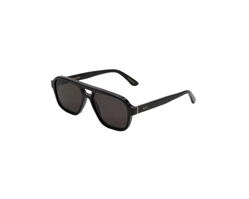 Retrosuperfuture Unisex PEZ Maneval Black Occhiali da sole Acetato Nero Grigio Squadrata Normale