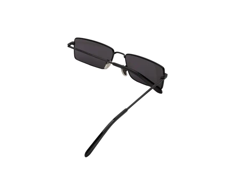 Retrosuperfuture Unisex PGX Chopper Black Occhiali da sole Metallo Nero Nero Squadrata Normale miniatura 3