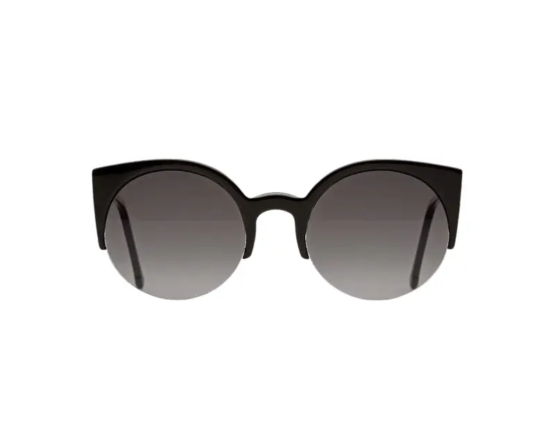 Unisex PHV Lucia Black Occhiali da sole Acetato Nero Bordeaux Squadrata Normale miniatura 2