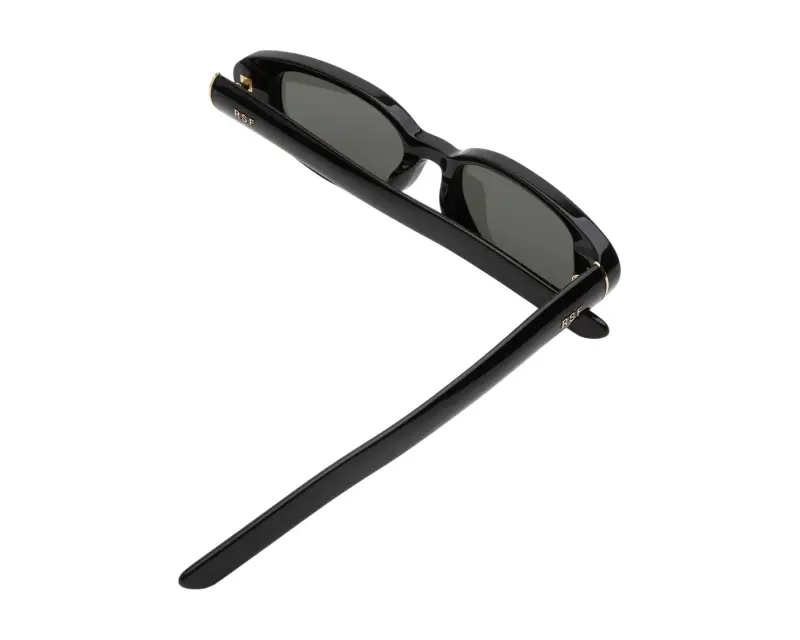 Unisex PJF VEGA BLACK Occhiali da sole Acetato Nero Nero Geometrica Normale miniatura 3