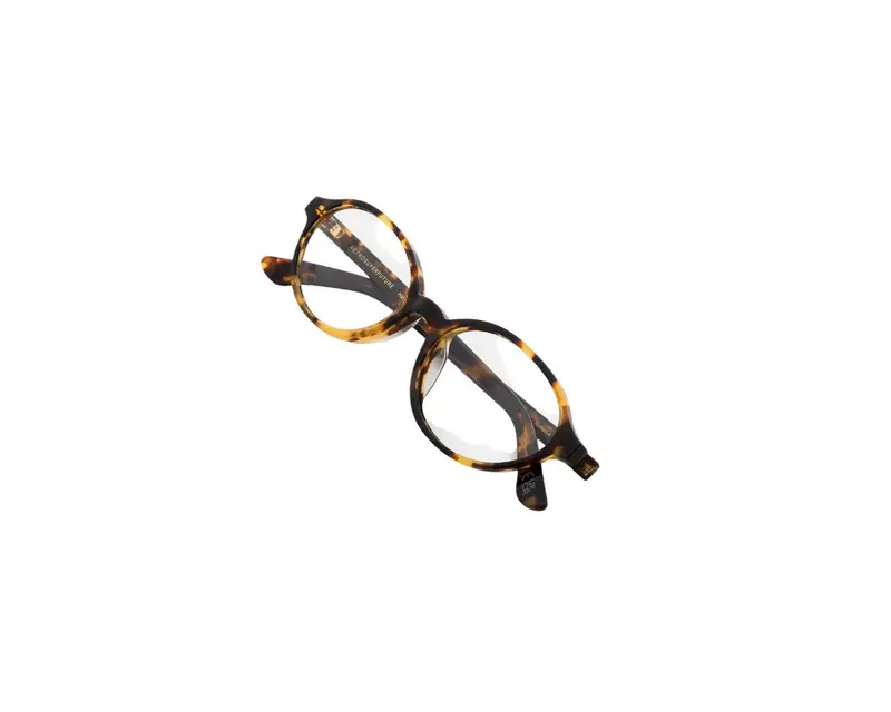 Retrosuperfuture Unisex QNC Numero 04 Burnt Havana Montature da vista Acetato Havana Rotonda miniatura 2