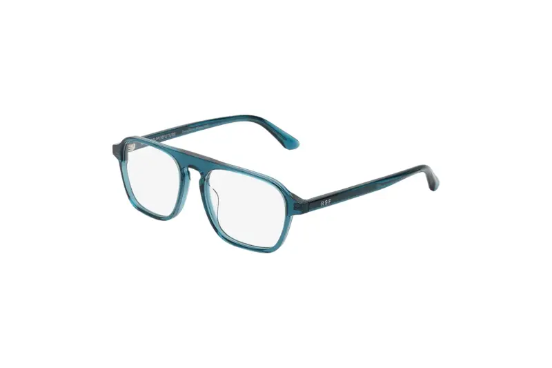 Unisex R9I NUMERO 142 TEAL Montature da vista Acetato Blu Squadrata