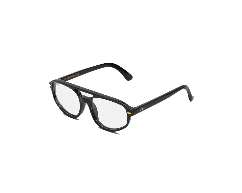 Unisex Retrosuperfuture 0SG NUMERO 153 BLACK Montature da vista Acetato Nero Pilot