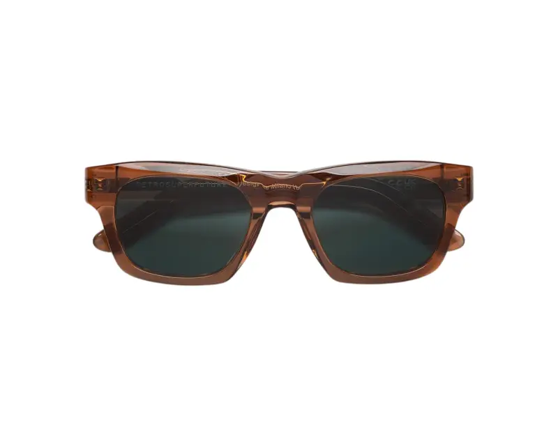 Unisex Retrosuperfuture 1ZA SINTESI COLA Occhiali da sole Acetato Marrone Verde Squadrata Normale miniatura 2
