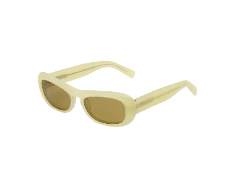 Unisex Retrosuperfuture 6DM SUGO CANARINO Occhiali da sole Acetato Giallo Marrone Squadrata Normale