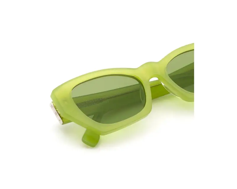 Unisex Retrosuperfuture 8WU AMATA ESTATE MENTA Occhiali da sole Acetato Verde Verde Squadrata miniatura 3