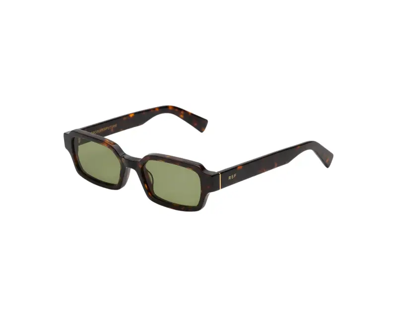 Unisex Retrosuperfuture 8ZE CARINO 3627 Occhiali da sole Acetato Havana Verde Squadrata Normale
