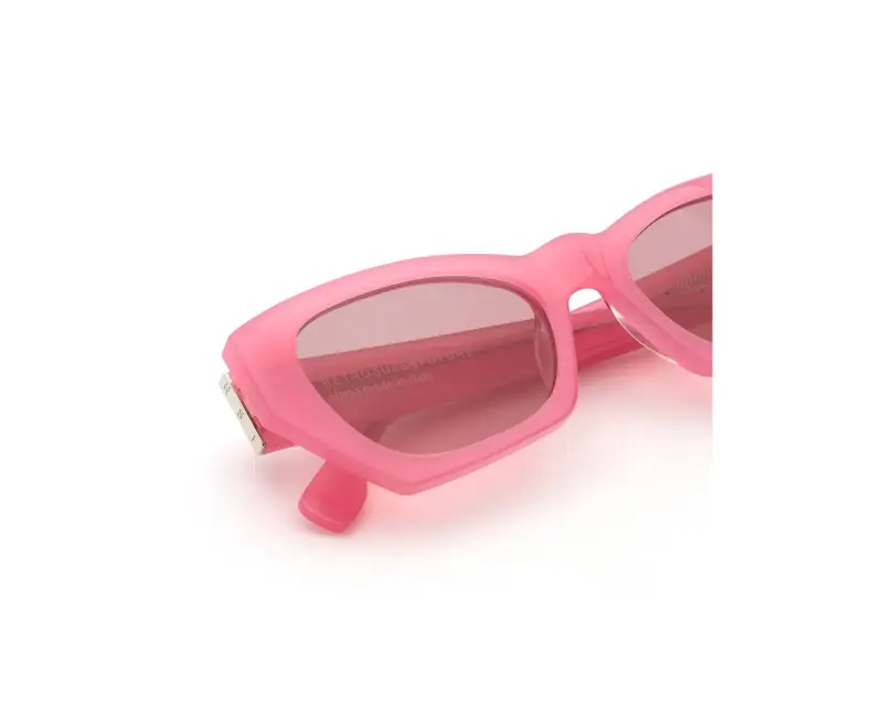 Unisex Retrosuperfuture A98 AMATA ESTATE FRAGOLA Occhiali da sole Acetato Rosa Rosa Squadrata miniatura 3