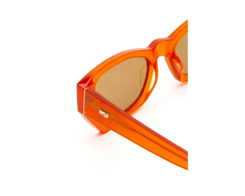 Unisex Retrosuperfuture GCJ AMATA ESTATE MANDARINO Occhiali da sole Acetato Arancione Arancione Squadrata miniatura 3