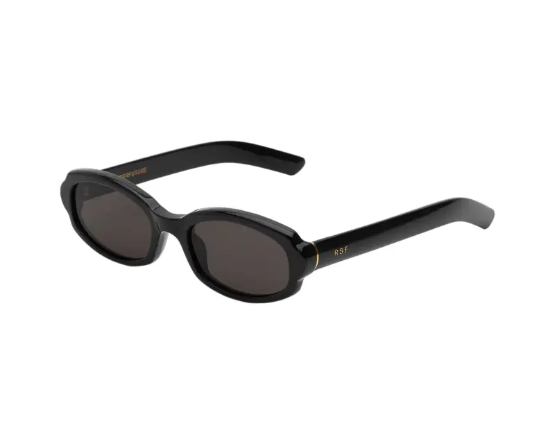 Unisex Retrosuperfuture HFO ESATTO BLACK Occhiali da sole Acetato Nero Nero Rotonda Normale