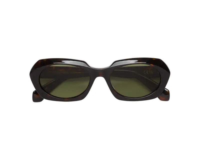 Unisex Retrosuperfuture HZV EPOCA 3627 Occhiali da sole Acetato Havana Verde Geometrica Normale miniatura 2