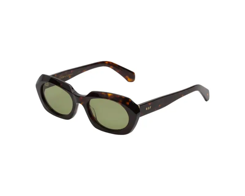 Unisex Retrosuperfuture HZV EPOCA 3627 Occhiali da sole Acetato Havana Verde Geometrica Normale